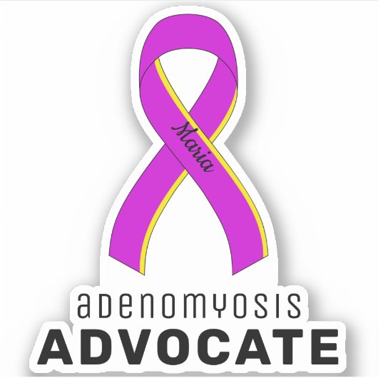 Adenomyosis Advocate Vinyl Sticker (Voorkant)