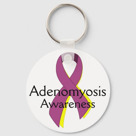 Adenomyosis Awareness Key chain Sleutelhanger (Voorkant)