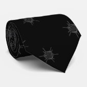 Adenovirussen - White on Black Stropdas (Opgerold)