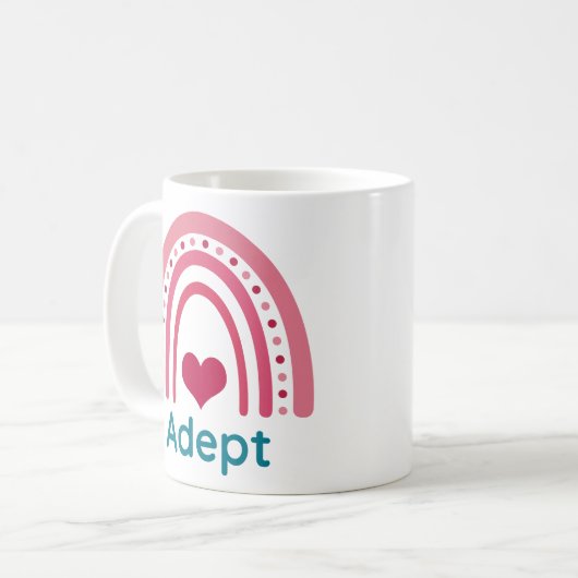 Adept Viva Magenta Boho Rainbow Koffiemok (Voorkant links)