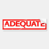 Adequate stempel bumpersticker (Voorkant)