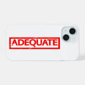 Adequate stempel iPhone 15 case (Achterkant horizontaal)