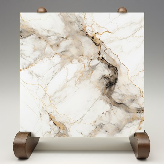 Ader van Goud Faux Marmer Intricate Accent Tegeltje