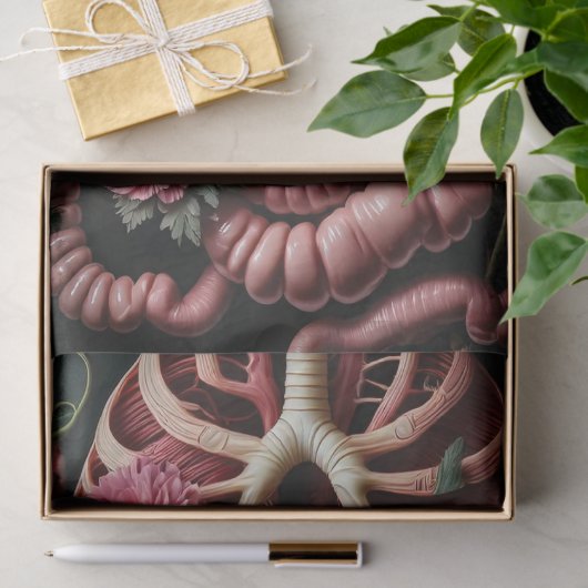 Aderen en wijnstokken tissuepapier (Geschenk)