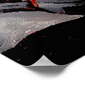 "Aderen van de vulkaan" - Vulkanisch vrouwenportre Poster (Hoek)