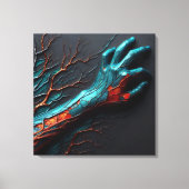 Aderen van veerkracht - AI Out Of Bounds Canvas Afdruk (Voorkant)