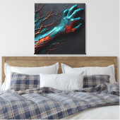 Aderen van veerkracht - AI Out Of Bounds Canvas Afdruk (Insitu (Slaapkamer))