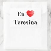 Adesico eu am Teresina Rechthoekige Sticker (Tas)