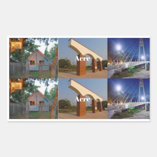 Adesivo Acre Brasil turismo Rechthoekige Sticker (Voorkant)