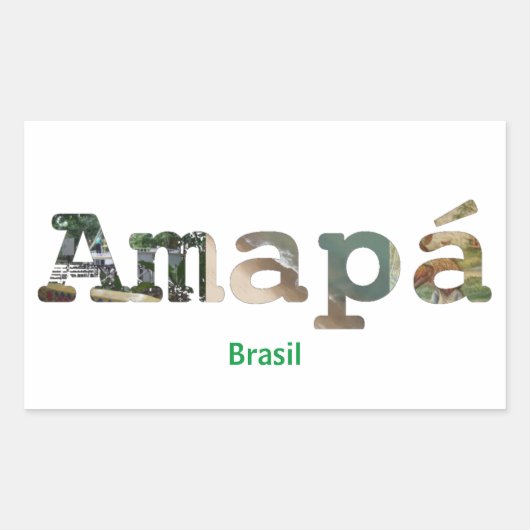 Adesivo Amapá Rechthoekige Sticker (Voorkant)