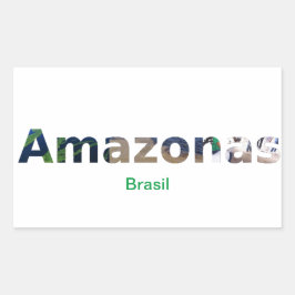 Adesivo Amazonas Rechthoekige Sticker