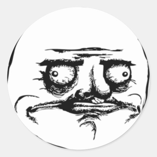 Adesivo auto-colante do meme ronde sticker (Voorkant)
