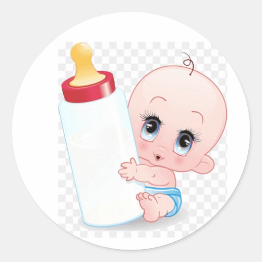 adesivo baby ronde sticker (Voorkant)