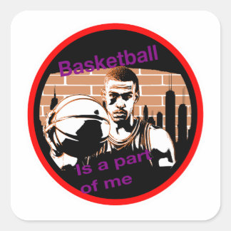 Adesivo Basketball is a part of me Vierkante Sticker