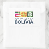 Adesivo bicentenario de Bolivia Rechthoekige Sticker (Tas)