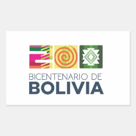 Adesivo bicentenario de Bolivia Rechthoekige Sticker