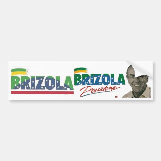 Adesivo Brizola Presidente 1989 Bumpersticker (Voorkant)