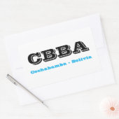 Adesivo CBBA Cochabamba Bolivia Rechthoekige Sticker (Envelop)