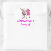 Adesivo - Chihuahua a bordo! Ronde Sticker (Tas)