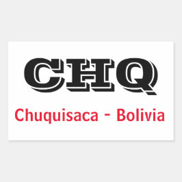 Adesivo Chuquisaca Bolivia Rechthoekige Sticker