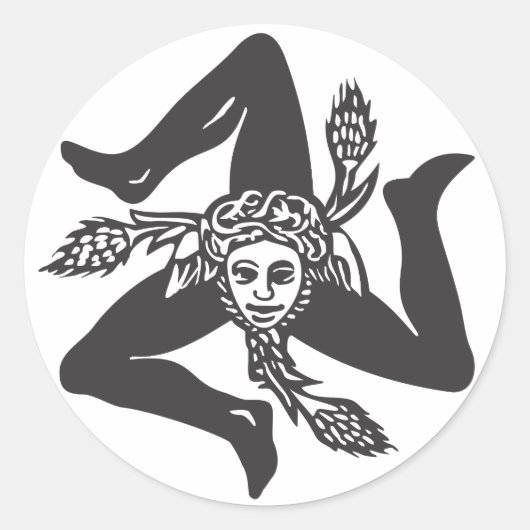 Adesivo Circolare TRINACRIA Ronde Sticker (Voorkant)