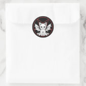 Adesivo Cute Demon Cat Ronde Sticker (Tas)
