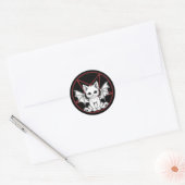 Adesivo Cute Demon Cat Ronde Sticker (Envelop)