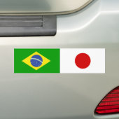 ADESIVO DE CARRO BANDEIRAS BRASIL e JAPÃO Bumpersticker (Op auto)