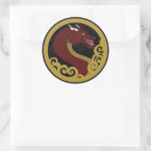 adesivo de dragão  ronde sticker (Tas)