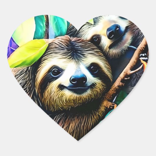 Adesivo de preguiça hart sticker (Voorkant)