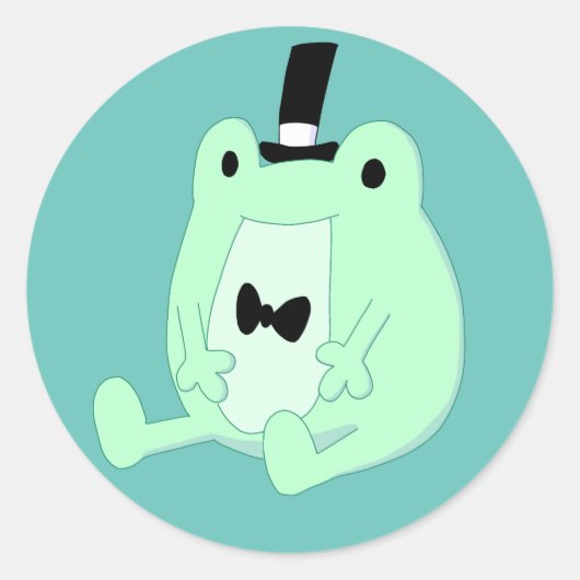 Adesivo de sapo ronde sticker (Voorkant)