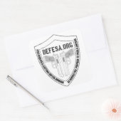 Adesivo DEFESA.ORG Logo Vierkante Sticker (Envelop)