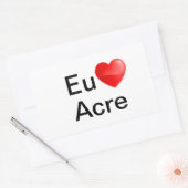 Adesivo eu amo Acre Rechthoekige Sticker (Envelop)