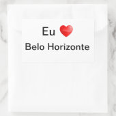 Adesivo eu amo Belo Horizonte Rechthoekige Sticker (Tas)