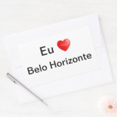 Adesivo eu amo Belo Horizonte Rechthoekige Sticker (Envelop)
