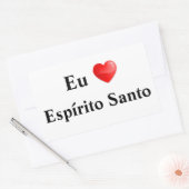 Adesivo eu amo Espírito Santo Rechthoekige Sticker (Envelop)
