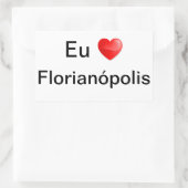 Adesivo eu amo Florianópolis Rechthoekige Sticker (Tas)