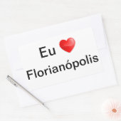 Adesivo eu amo Florianópolis Rechthoekige Sticker (Envelop)