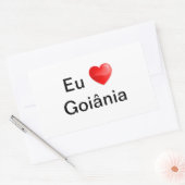 Adesivo eu amo Goiânia Rechthoekige Sticker (Envelop)