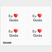Adesivo Eu amo Goiás Rechthoekige Sticker (Vel)