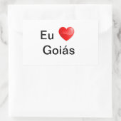 Adesivo Eu amo Goiás Rechthoekige Sticker (Tas)
