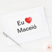 Adesivo eu amo Maceió Rechthoekige Sticker (Envelop)
