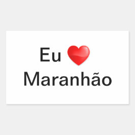Adesivo eu amo Maranhão Rechthoekige Sticker