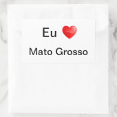 Adesivo eu amo Mato Grosso Rechthoekige Sticker (Tas)