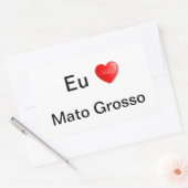 Adesivo eu amo Mato Grosso Rechthoekige Sticker (Envelop)