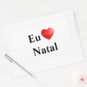 Adesivo eu amo Natal Rechthoekige Sticker (Envelop)