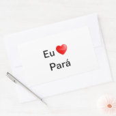 Adesivo eu amo Pará Rechthoekige Sticker (Envelop)