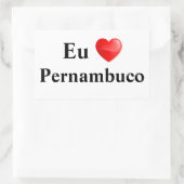 Adesivo eu amo Pernambuco Rechthoekige Sticker (Tas)