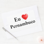 Adesivo eu amo Pernambuco Rechthoekige Sticker (Envelop)