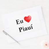 Adesivo eu amo Piauí Rechthoekige Sticker (Envelop)